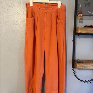Free People Bright Orange Women's Chinos